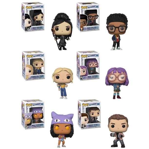 Funko Pop Marvel S Runaways Vinyl Bobble Figures Set Of 6 Gert Alex Nico Chase 2 Walmart Com Walmart Com