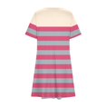 thumbnail image 4 of Ovzne Robes d'Été pour Femmes 2025 Robe de Plage Femmes Décontractée Imprimée Manches Courtes Col Rond Robe Dames Robe Femmes Manches Courtes Imprimée Liquidation, 4 of 6