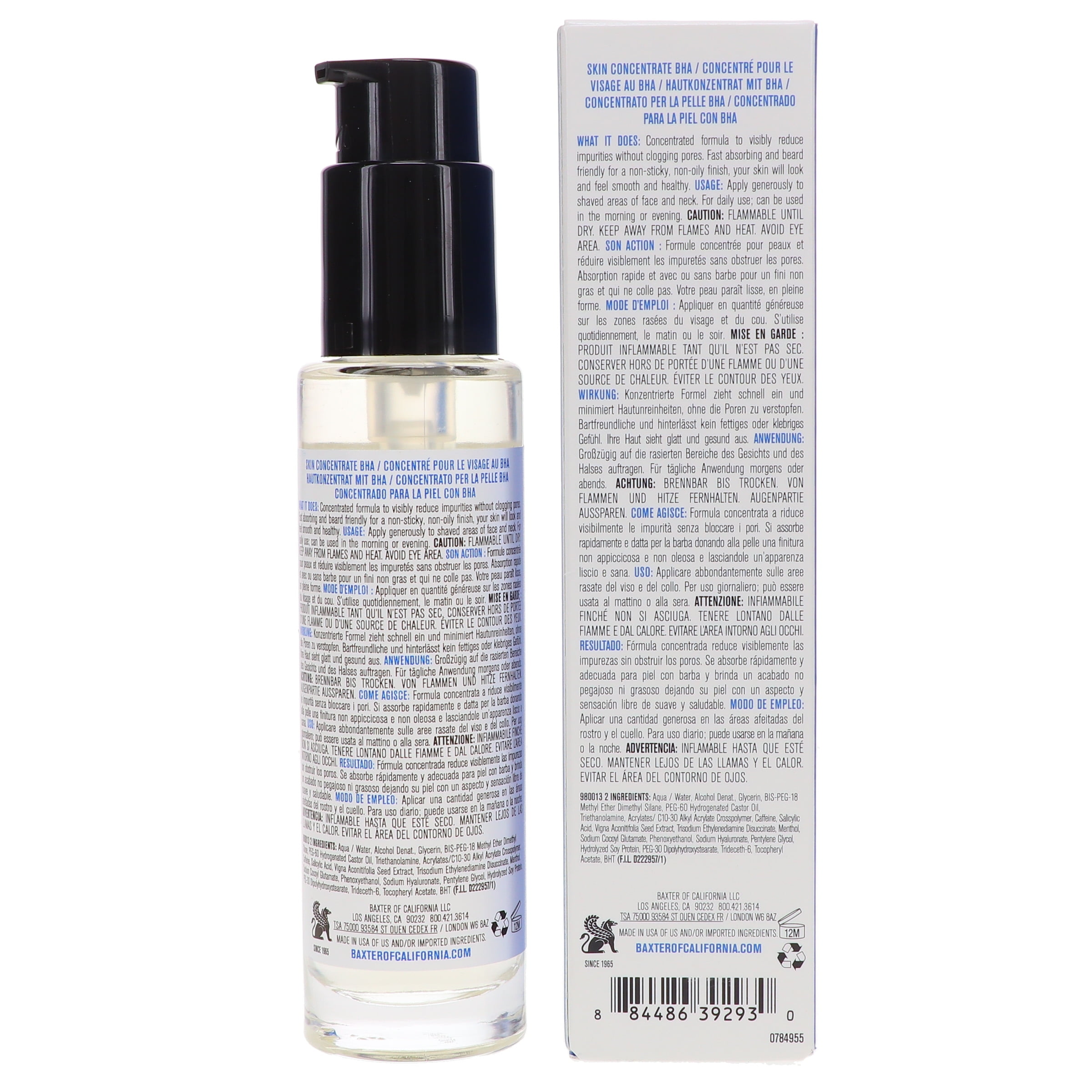 Skin Concentrate BHA by Baxter Of California for Men - 1.7 oz Serum