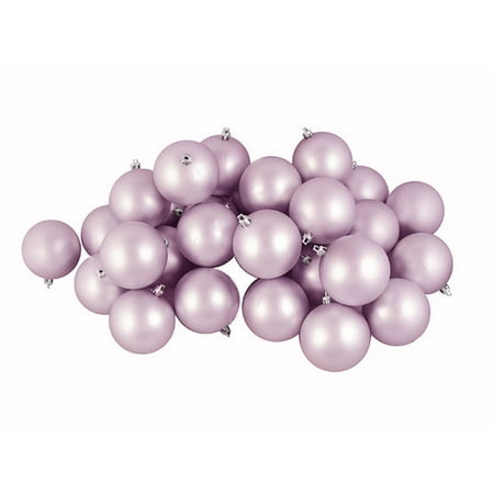 Soft Lavender Ball Ornament - 60ct Matte Lavender Purple Shatterproof Christmas Ball Ornaments 2.5