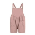 thumbnail image 7 of aidice Overalls for Women Summer Casual Adjustable Strap Button Loose Shorts Jumpsuits with Pockets, 7 of 7