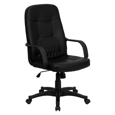 Flash Furniture High Back Executive Office Chair With Arms Black Flash Furniture High Back Executive Office Chair With Arms Black