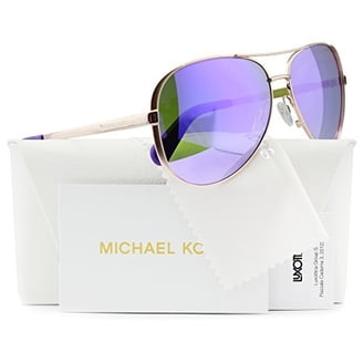 Michael Kors MK 1128J Womens Aviator Sunglasses, Silver Blue  display picture 1
