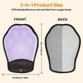 thumbnail image 3 of Euqvunn 2 Pack Pet Hair Remover Glove, 2-in-1 Double Sided Grooming Glove for Dogs & Cats, Washable Reusable Pet Grooming Glove for Clothes,Couch, Furniture, Carpet, Car Seat, Curtain(Black-Purple), 3 of 11