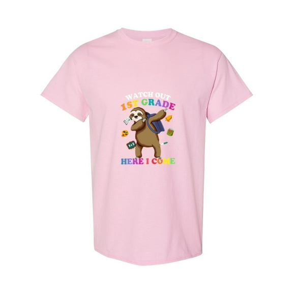 Funny Sloth Student Quote Watch Out First Grade Here I Come Unisex T-Shirt