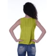 thumbnail image 2 of Moomaya Womens Solid Sleeveless Top Schiffli Blouse Summer Casual Tunic Tops, 2 of 7