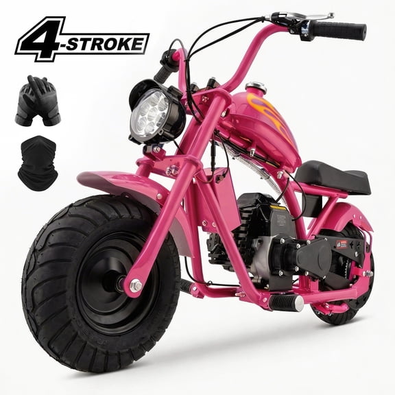 Aoemoe 40cc Dirt Bike up to 18 mph, 27 Miles Long Range, Max 165 Lbs, PINK