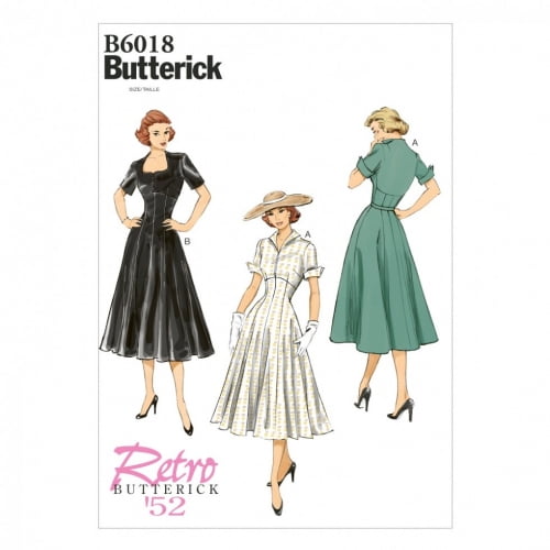 Butterick Ladies Sewing Pattern 6018 Vintage Style Dresses