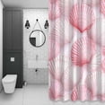 thumbnail image 4 of Coastal Light Bathroom Shower Curtain, Pink Seashell Ocean Beach Summer Waterproof Washable Soft Bath Curtain for Bathtub Decor with 12 Hooks&Grommet, 48x72 Inch, 4 of 9