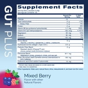 Replenza GLP-1 Support, Gut Plus, Supports Muscle Recovery, Digestive Health, Mixed Berry, 15 Servings
