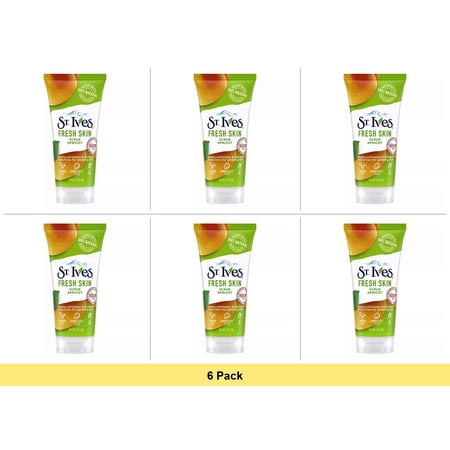 St Ives Fresh Skin Apricot Scrub 1 Oz - 6 Pack Exfoliating Body Scrub
