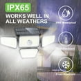 thumbnail image 4 of Outdoor Solar Lights, 360 Degree Adjustable Solar Wall Lights, Double Head Spotlights, 4 of 5