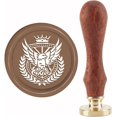 thumbnail image 1 of 1PC Brass Sealing Wax Seal Stamp Removable Wood Handle Eagle pattern 30mm, 1 of 7