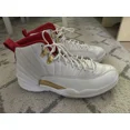 thumbnail image 1 of Ni - ke Ni - ke Air Jordan 12 Retro FIBA White Red Metallic Gold Mens 9 130690-107 Sneakers, 1 of 5