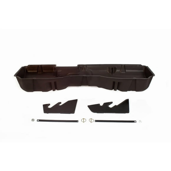 Du-Ha Under Seat Storage Unit 10303 Under Rear Seat; 2 Compartments; With Removable Dividers And Gun Rack Inserts; Saddle/Brown; Heavy Duty Polyethylene