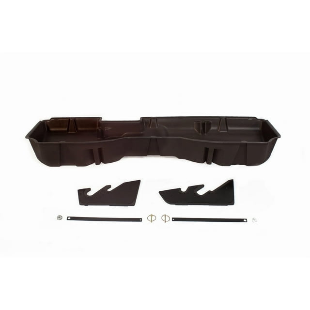 Du-Ha Under Seat Storage Unit 10303 Under Rear Seat; 2 Compartments; With Removable Dividers And Gun Rack Inserts; Saddle/Brown; Heavy Duty Polyethylene