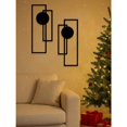 thumbnail image 5 of HELLOYOUNG 2-Piece Abstract Metal Wall Art Gothic Line Sculpture Minimalist Black Wall Decor for Living Room Bedroom Office Modern, 5 of 5