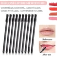 thumbnail image 5 of 50 Pcs Disposable Lip Brushes Nail Polish Brushes Lip Gloss Applicators Lipstick Wands Makeup Cosmetic Tools, Black, 5 of 5