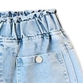 thumbnail image 6 of Auroural Girls Shorts Size 12-14 Children Summer Girls' Jeans Short Pants Loose Pants Straight Leg Pants Wide Leg Pants Casual Outerwear Pants for Kids, 6 of 6