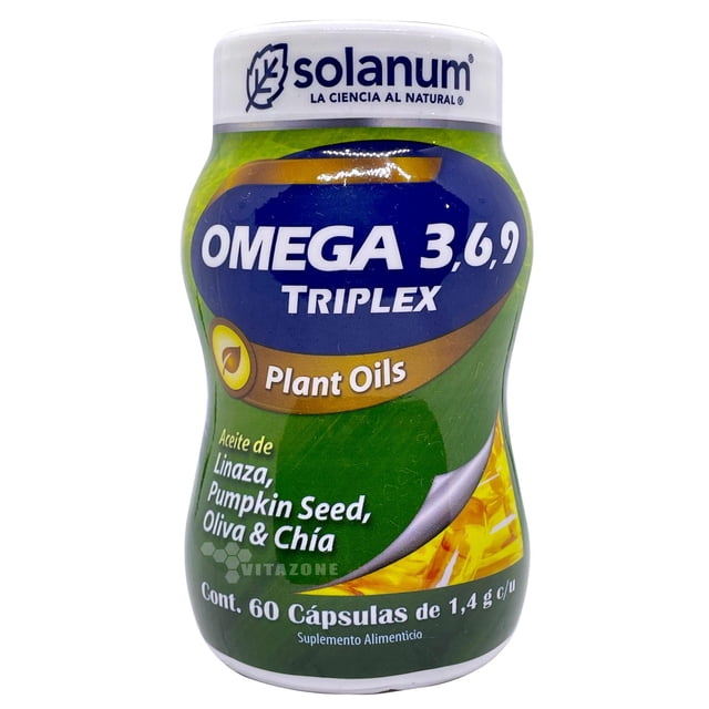 Omega 3, 6 y 9 Plants Oil 60 cápsulas Solanum Solanum SOLANUMOMEGA369PLANTS