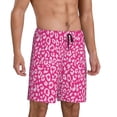 thumbnail image 2 of Kdxio Leopard Print Mens Sleep Shorts Bottoms Soft Comfy Pajama Wear Pants with Drawstring Pockets, 2 of 7