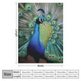 thumbnail image 4 of SHERONV Peacock Feathers Warm Lightweight Blanket Soft Fleece Blankets Throw Blanket All Seasons 40x50in, 4 of 6