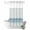 Blue, variant on No Hook Shower Curtain, Blue Striped Shower Curtains for Bathroom with See Through Top Window, Abstract Modern Geometric Stripes Waterproof & Washable Bath Curtain Stand Up Stall 36"x72"