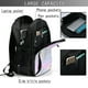 thumbnail image 4 of Balery Rainbow Mochila con carga USB para hombre y mujer - Mochila impermeable y antirrobo para laptop con puerto USB para viajes, trabajo, 4 of 7