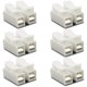 thumbnail image 1 of 500Pcs White No Soldering Welding Quick 2P Cable Wire Connector No Screw Terminal Block Spring Clam, 1 of 5