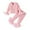 Pink, variant on LUOGENLI Girl Summer Outfits 5T 4th of July Spring and Autumn Leisure Long Sleeve Top Flared Pants Fashion Sweet Little Girl Suit 4th of July Outfits for Girls Size 10/12 3-6 Months