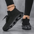 thumbnail image 3 of Womens Running Shoes Lightweight Slip on Sock Shoes Cushioning Soft Sole Mesh Sneakers Comfy Work Gym Trainers Shoes Black Size 8.5, 3 of 5