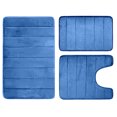 thumbnail image 2 of YAOMOBB U-shaped Toilet Carpet 3 Pieces Bath Mat Set Water Absorption Non Slip Quick Dry Toilet Mat Microfiber Bathroom Mat, 2 of 7