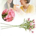 thumbnail image 4 of Carnation Flower3Pcs Artificial Silk Flowers Fake Flowers Carnation Bouquet Precision Engineered, 4 of 5