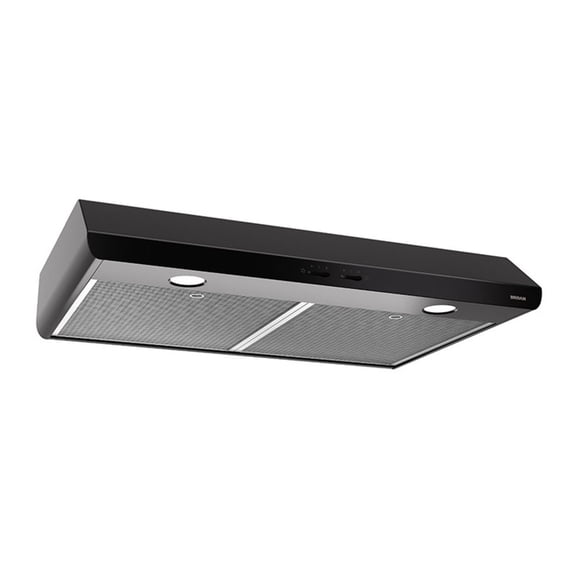 Broan Sahale 30-Inch Convertible Under-Cabinet Range Hood, 250 CFM, Black
