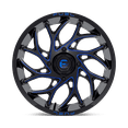 thumbnail image 3 of Fuel D778 Runner Utv 22X7 4X156 False 110.2Cb Gloss Black Milled Candy Blue Wheel, 3 of 3