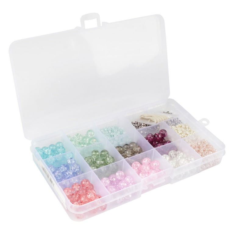 DIY Bracelet Bead Kit 2 Packs, Assorted Styles 400/box for Beading,  Bracelet, Necklace, Jewellery, Art & Crafts. Gift for Kids and Adults. 