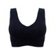 thumbnail image 2 of Sujetador deportivo harmtty con almohadilla para el pecho, sin aros, de color liso, sin costuras, para gimnasio, color negro, talla S, 2 of 8
