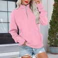 thumbnail image 2 of Gkeoshab Christmas Sweaters For Women Women's 1/4 Zip Crewneck Sweatshirt Without Hood, Athletic Inspired Pullover with Soft French Terry Fabric Ideal for Light Exercise and Casual Everyday Wear, 2 of 4