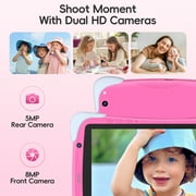 Kids Tablet,10.1 Inch Android Toddler Tablet with Case,8GB RAM 64GB ROM Tableta,APP Preinstalled,Parent Control,Kids Education Children Tablet with WiFi,Pink