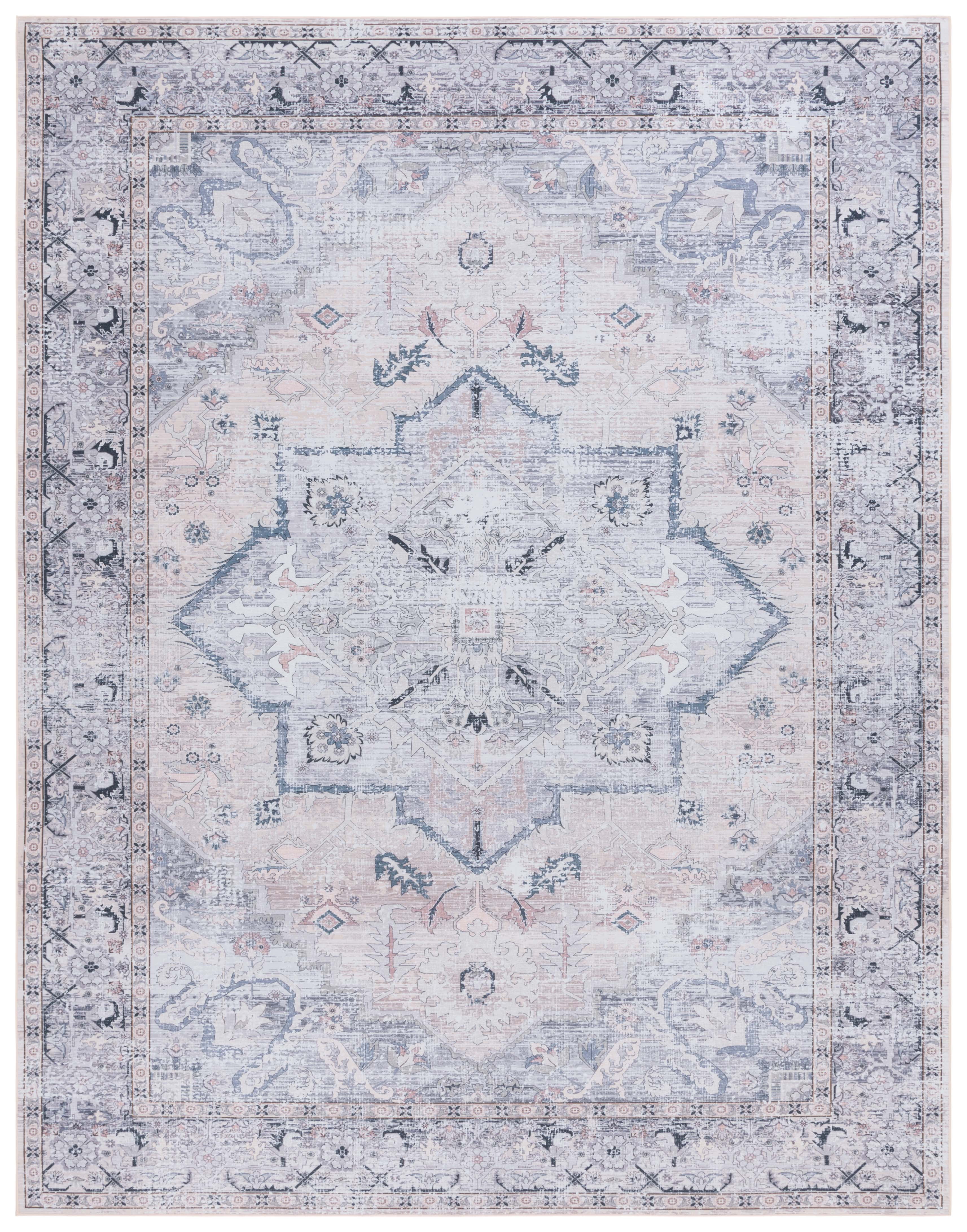 Safavieh Tucson Beulah Oriental Machine Washable Area Rug, Beige/Gray, 10' x 14'