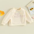 thumbnail image 3 of Long Sleeve Pullovers for Toddler Girls with Letter Embroidery, 3 of 9