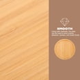 thumbnail image 2 of Bamboo Bread Plate Desktop Storage Tray Bamboo Snack Plate Dried Fruit Plate Bamboo Serving Tray, 2 of 9