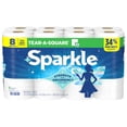 thumbnail image 2 of Sparkle Tear-A-Square Paper Towels, 8 Double Rolls, 110 Sheets per Roll, 2 of 14