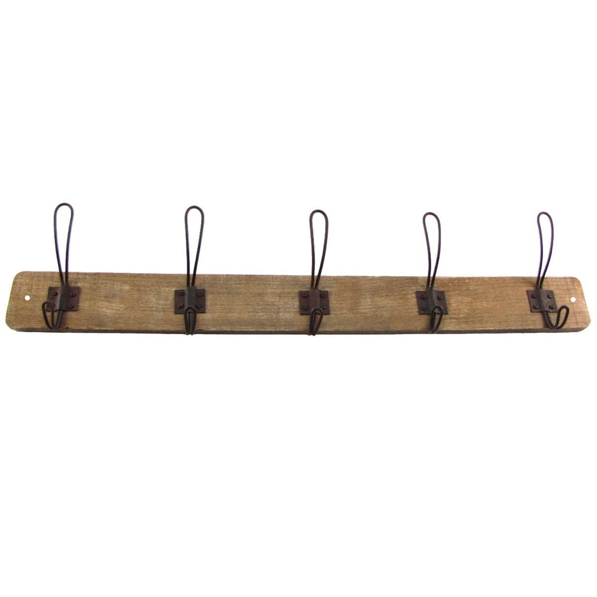 Wood Wall Mounted Rustic Entryway Coat Hanger 2-5 Hooks Hat Hook Rack Key Holder 