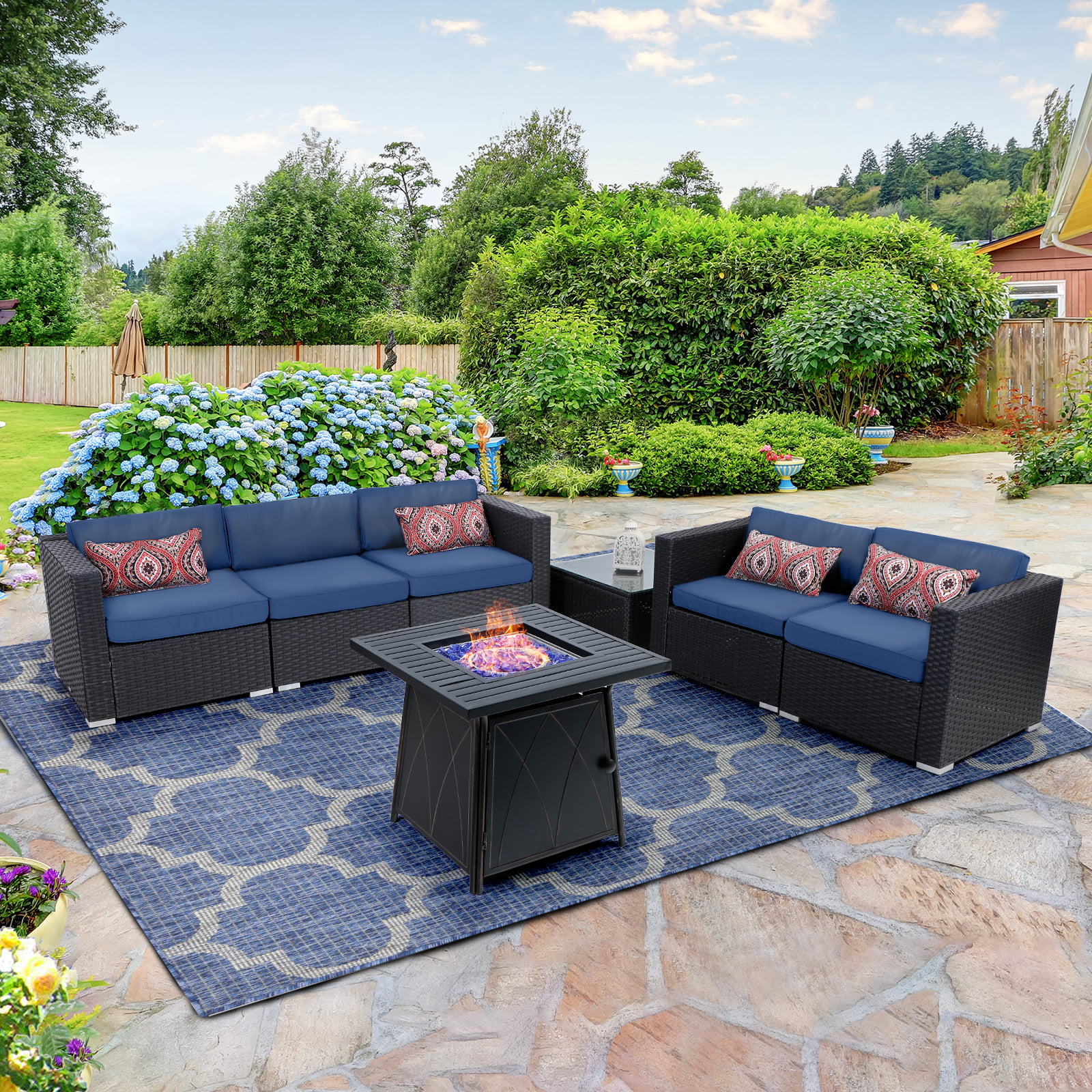 Outdoor Sectional Furniture Sets, Sectional With Fire Pit