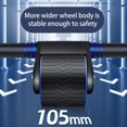 thumbnail image 2 of Wheel Roller Anti-slip Safe Double Mute Widen Triangular Support Exercise TPR Automatic Rebound Belly Wheel Home Supply, 2 of 7
