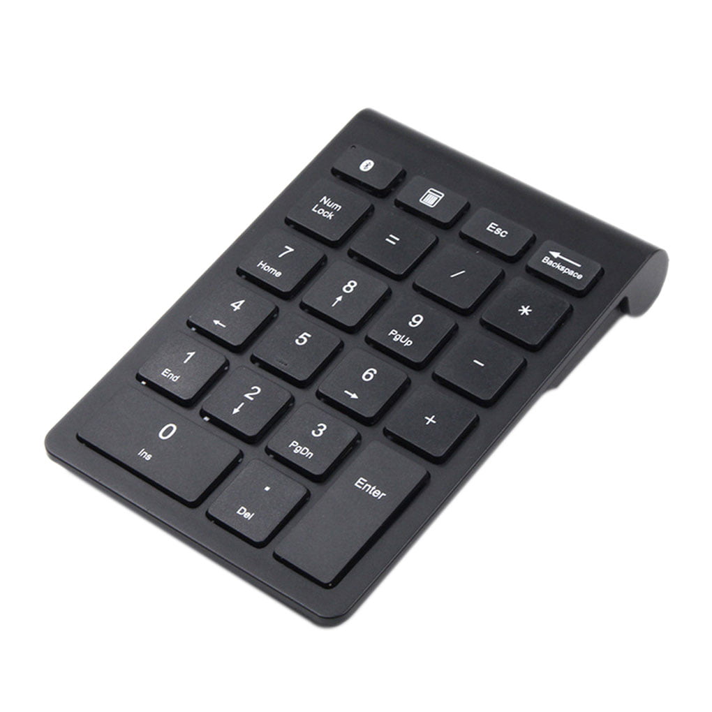 Notebook PC Desktop Bluetooth Wireless Number Pads Numeric Keypad 22 Keys Portable Financial Accounting 10 Keys Number Keyboard Extensions for Laptop Surface Pro