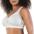 thumbnail image 3 of Dalis Wire-Free Full Bust Bralette, Pearl White, 38DDD, 3 of 5