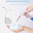 thumbnail image 4 of Fairnull 350ML Electric Foam Machine Large Capacity Waterproof Rechargeable Shampoo Shower Gel Foaming Maker Bathroom Supplies, 4 of 10
