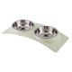 thumbnail image 1 of Cuencos dobles para perros y gatos, cuencos para mascotas de acero inoxidable, alimentador de agua para comida, gatos, perros pequeños, 1 of 8